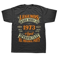 50Th Birthday Vintage Legends Born In 1973 50 Years Old T Shirts Graphic Birthday Gifts Tshirt cotto