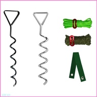 Ahead Heavy Duty Helical Tree Stakes Kit Trees Straightening with 3Pcs Trees Straps