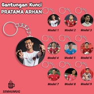 GANTUNGAN PRATAMA ARHAN KEYCHAIN CUTE ROUND BALL KEYCHAIN GIFT CUSTOM PRINT SEMAUMUG