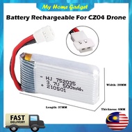 CZ04 Battery Rechargeable 500mAh 3.7v Lithium Rechargeable Battery / Cable For Remote Drone CZ04 Acc