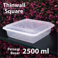 Thinwall Large Square 2500 DMML - Square SQ Container Food Container Airtight Container Food Storage