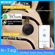 Mini Smart Bluetooth Tag For Google 's Phone Car Locator Anti-lost Keychain Tracker Elderly Finder U