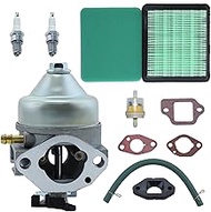 Atunee GCV190 Carburetor with Fuel Line Spark Plug for Honda GC190 GCV190A GV190LA Engine HRB217 HRX