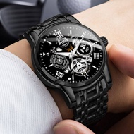 Swiss imported automatic movement watch men's business trends luminous calendar waterproof non-mechanical watch