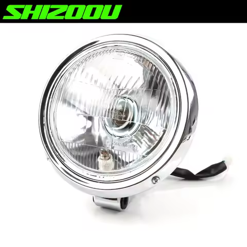 Motorcycle Chrome Headlight Head Light Headlamp For Harley 883 HONDA Steed VLX 400/600 Shadow 600 Ma