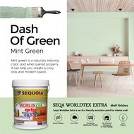 Special Warna 5L Emulsion Paint 0146 Dash Of Green 📌 5L Seqa Worldtex Extra 💢 Cat Dalam / Smooth Fin