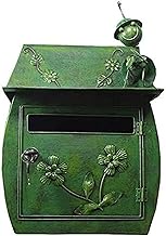 Large Capacity Mailbox Post Box with Key Lock Drop Box Waterproof Wall Mount Letter Box for Indoor a