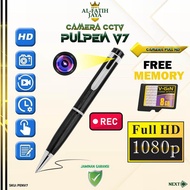 Kamera Siap Pakai Spy Camera Pulpen V7 Free Memory 8GB Hidden Spycam Kamera Pengintai Mata Mata Raha