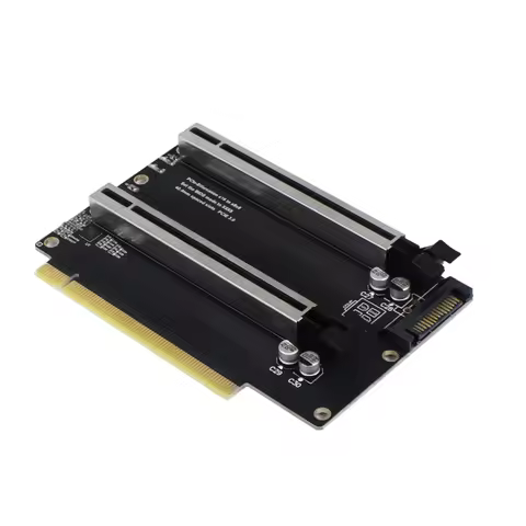 PCIe 3.0 x16 to X8X8 Expansion Card PCIe-Bifurcation Gen3 x16 to x8x8 40.4mm Spaced Slots with Heigh