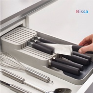 2 Tiers Kitchen Knife Divider Storage Rack Kitchen Drawer Knife Organizer Storage Box Knife Holder Knife Holder