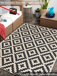 5x8 Ft Waterproof Outdoor Rug, Double-Sided Plastic Straw Patio Camping Carpet, Outdoor Indoor RV Ma