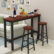 Mini Bar Table and Chairs Set 1 pc Bar Table and 2 pcs Bar Stool Bar Counter Table and Chairs Househ