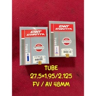 EWANTA TUBE 27.5X1.95/2.125 FV AV48MM, 27.5X1.5/1.75 FV 48MM SCHRADER VALVE PRESTA VALVE ALL BIKE IN