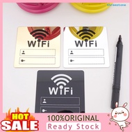 [Jia]  WiFi Signage Sticker Mirror Surface Account Password Acrylic WiFi Sign 3D Mirror Wall Sticker for Home