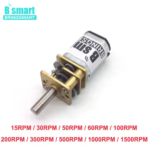 N20 DC Gear Motor 3V 6V 12V With 15-1500RPM Reverse Gearbox CW CCW Control Low Noise Electric Motors