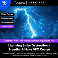 VFX Masterclass - Lightning Strike Destruction - Houdini & Nuke VFX Course | VFX Video Course