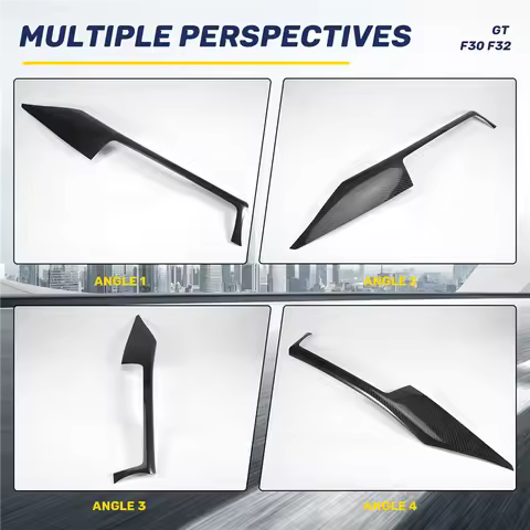 B07A-RHD Real Carbon Dashboard Cover Stickers For-BMW 3 4 Series GT F30 F32 F34 Car Interior Decorat