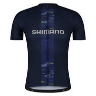 Shimano Cycling Jersey Logo Short Sleeve Jersey Blue Navy XS (Europe size) Height: 157-167 cm