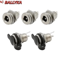 BALLYKA DC Jack Adapter, 5.5 x 2.1mm Metal DC Power Female Socket Jack, DC Power Jack Socket Durable