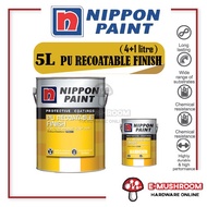 5L Nippon Paint PU Recoatable Finish Gloss / Soft Matt