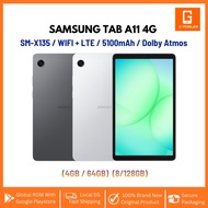 Samsung Galaxy Tab A11 X135 (LTE) 4G+WiFi Model / 5100mAh / (4GB 64GB ) (8GB 128GB) / Brand new With