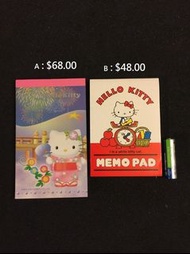 Sanrio Hello Kitty 1999 - 2000年便條簿 ((每本))