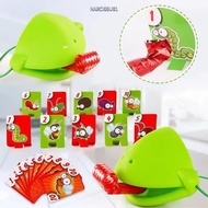 NARCISSUS1Y7KJ Frog  With Blow Tongue, Desktop Game Funny Frog  Wagging Tongue Games, Two/Four Peopl