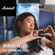 Marshall - MINOR IV 真無線藍牙耳機 奶油白