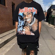 Dababy Vintage Rap Tee Big Baby Hip Hop Rap Retro Portrait Short Sleeve