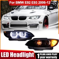 LED Headlights For BMW E92 E93 330 335 M3 2006-2012 DRL Fog Brake Lamp Assembly Tuning Lamp Plug And