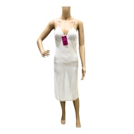 White Nylon Night Dress Simple Lace Night Dress