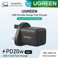 GREEN 20W USB-C GaN Fast Charger (UG-X512-55529) PD Type C Wall Charger Adapter Plug UK Plug Charger