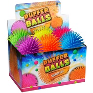 Puffer Balls (Pack of 12) - Stress Balls Bulk, Neon Sensory Koosh Ball, Stress Relief Squishy Balls 