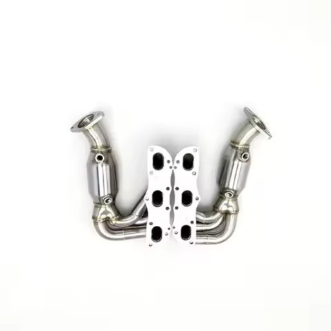Tuning Exhaust Manifold for Boxster/ 987/987.2 2008-2012 100/200/300cell SS304 High Flow Pipe Muffle