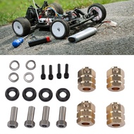 Brass Wheel Hex Hub Extension  High Strength 15mm Drive Adapter for 1/10 RC Car