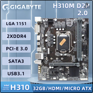 [Nchu] D2P H310M กิกะไบต์ H310เมนบอร์ดอินเทลชิปเซ็ต LGA 1151การสนับสนุนสำหรับ I9 9900 I7 9700 I7 870