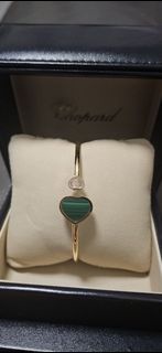 Chopard 蕭邦孔雀石玫瑰金手鐲
