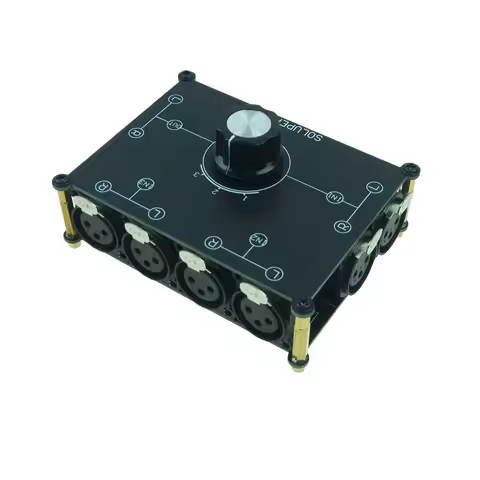 SOLUPEAK X31 Signal Sources Selector 3(1)-in-1(3)-Out XLR Balance Stereo Audio Switch Switcher Passi