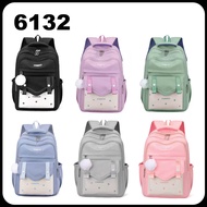 6132 #Korea Backpack High Quality ( Beg Sekolah / School Bag / Beg Galas / Laptop / College ) Design Girl