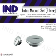 Kancing-Baut-Baud Tutup Block-Blok-Bak Magnet-Mesin Besar-Kecil Silver Set Vega Lama-R-New-ZR-RR &amp; Force FI &amp; Jupiter Z New Robot-Salib-Salip-Z1-F1