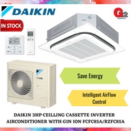 DAIKIN大金-天花板冷气机 (Authorised Dealer ) 3HP CEILLING CASSETTE INVERTER  AIR COND GIN ION (30000 BTU) FCFC85A/RZFC85