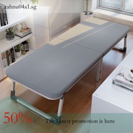 Wheel Silent Foldable Bed Office Folding Bed Folding Bed Single Simple Folding Wooden Bed