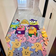 Spongebob SquarePants Entry Floor Mats Silk Ring Door Mats Household Entry Door Anti-slip Foot Mats Cute Cartoon