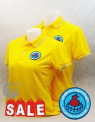 💥สินค้าราคาพิเศษ💥เสื้อโปโล อสม. สีเหลือง (ชาย/หญิง)  ผ้าเกรดแบรนด์เนม นุ่มลื่นใส่สบาย ระบายอากาศดีเย