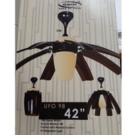 Elmark UFO 98 42 inches remote control Ceiling fan with Integrated light, 8 Acrylic blades - Color G