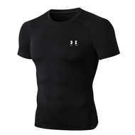 Quần Áo Thể Thao Nam Tay Ngắn Nhanh Khô Quần Áo Tập Luyện Chạy Bộ Bóng Rổ Bóng Đá Quần Áo Thể Thao M