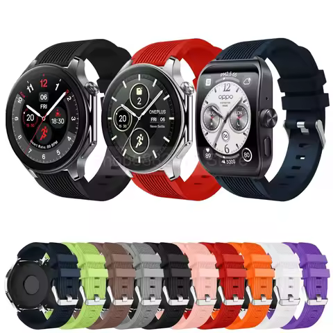 Silicone Wrist Strap For OnePlus Watch 2 Watchband (Non original version) For OPPO Watch 4 Pro Realm