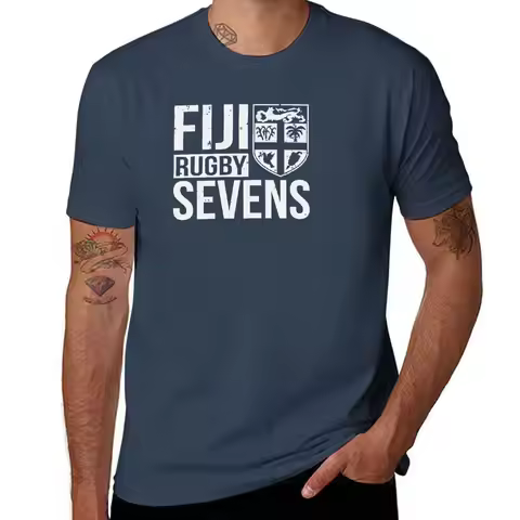 Fiji Rugby Sevens 7s Proud Fans Of Fij T-Shirt Breathable Sportswear T-Shirt for Men