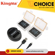 KINGMA EN-EL14 DUAL BATTERY CHARGER + 2 1030MAH BATTERY NIKON D3200 D3300 D5200