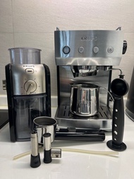 KRUPS XP52 Automatic  Coffee Machine  咖啡機 I KRUPS GVX2 Coffee Grinder